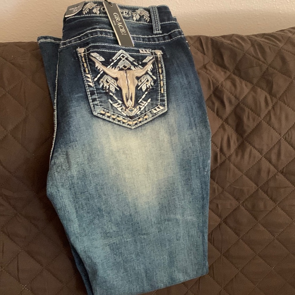 Grace boot cut jeans size 34 brand new